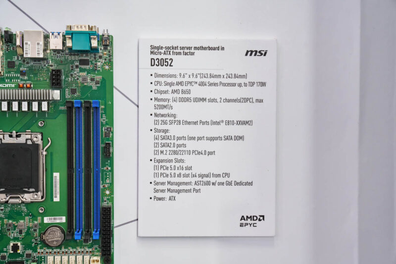 MSI D3052 Specs
