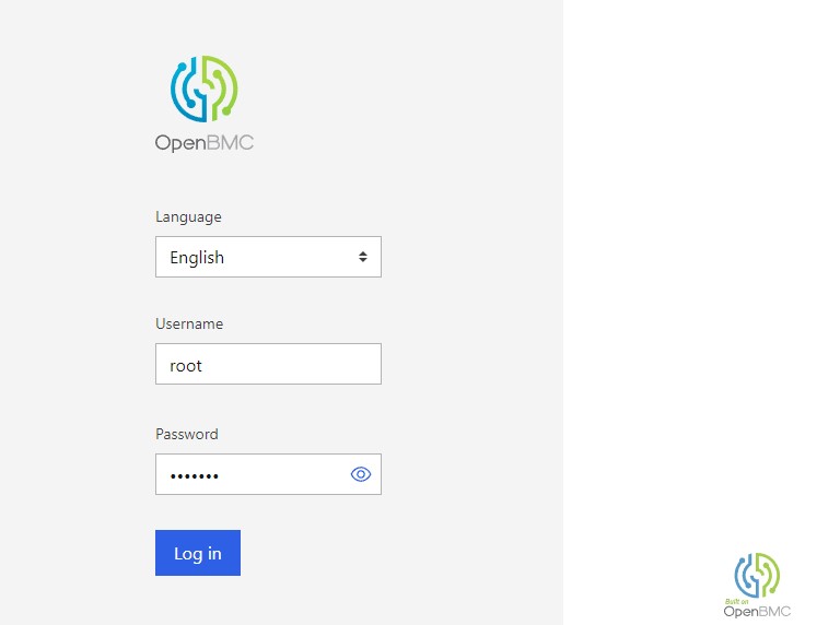 OpenBMC Login